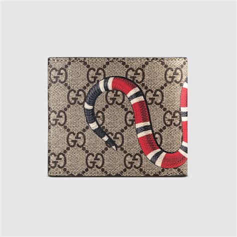 gucci snake wallet men's